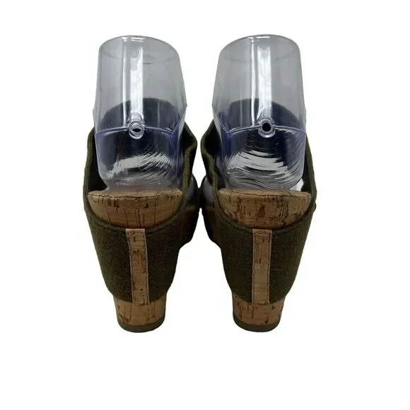 Lucky Brand Magnolia Double Strap Cork Wedge Platform Sandals US 6 - Picture 7 of 10